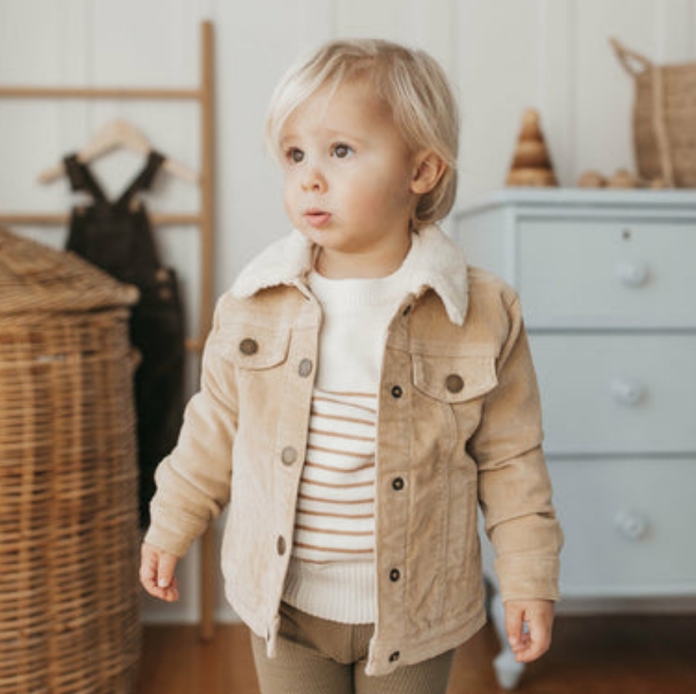 Jamie Kay Will Cord Jacket - Almond 3YR